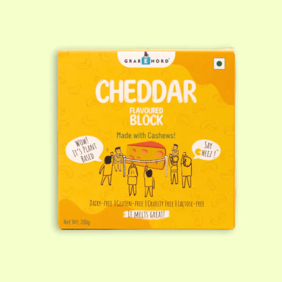 Cheddar Block (Cashews) - Grabenord