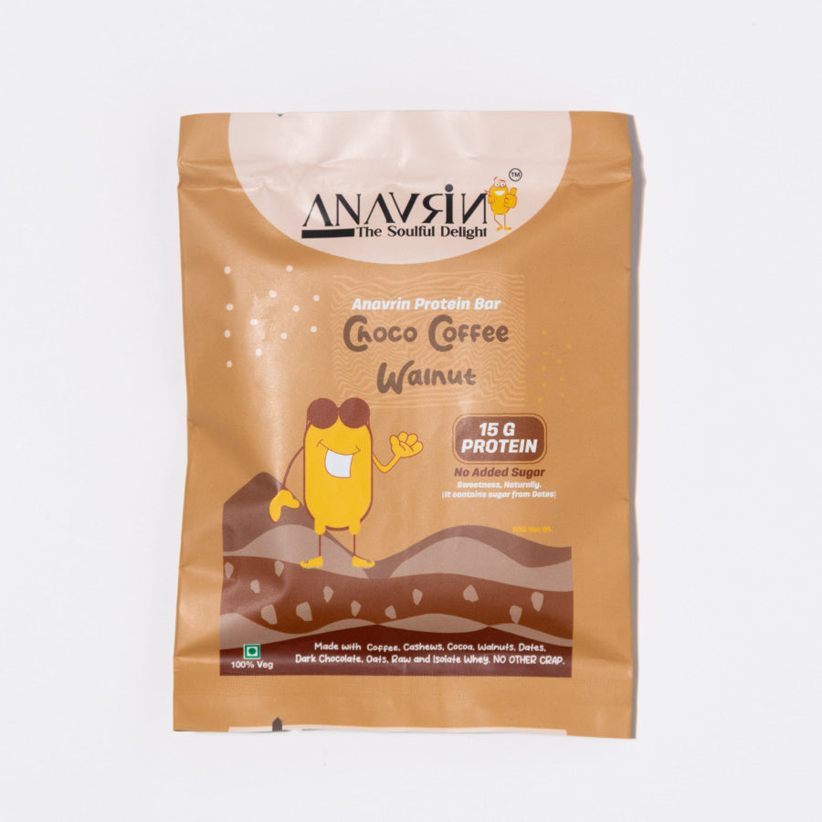 Choco Coffee Walnut Protein Bar - Anavrin