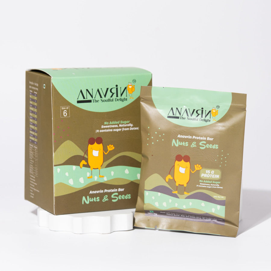 Choco Nuts and Seed Protein Bar - Anavrin