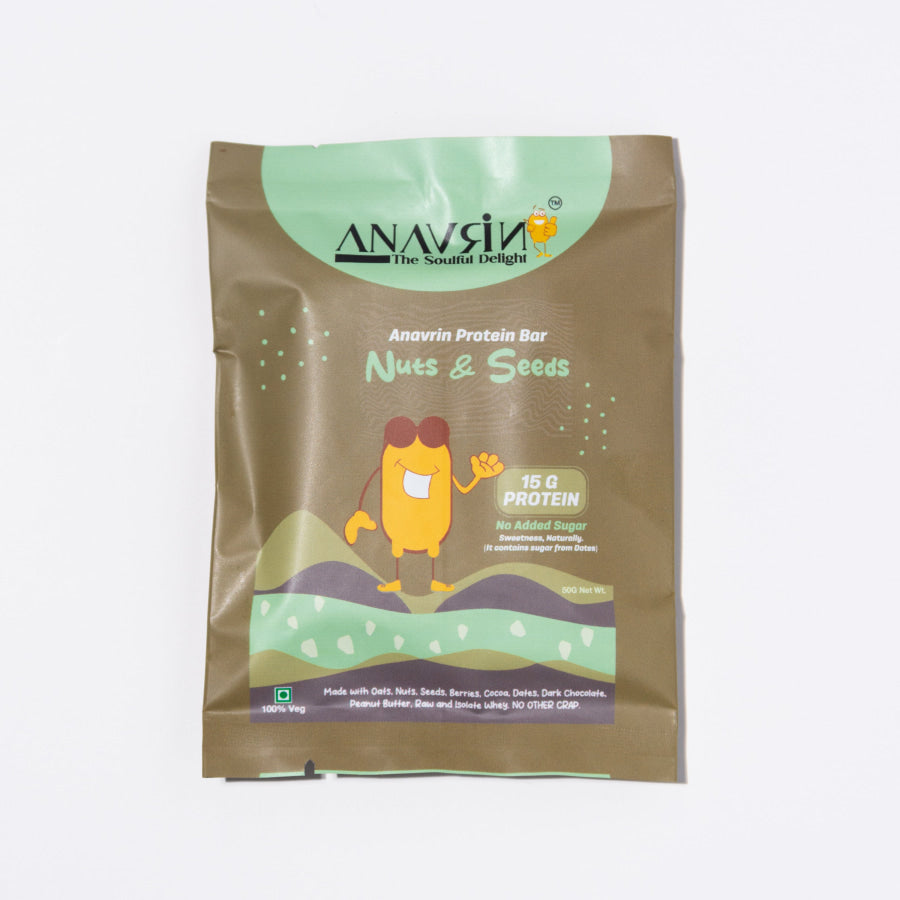 Choco Nuts and Seed Protein Bar - Anavrin