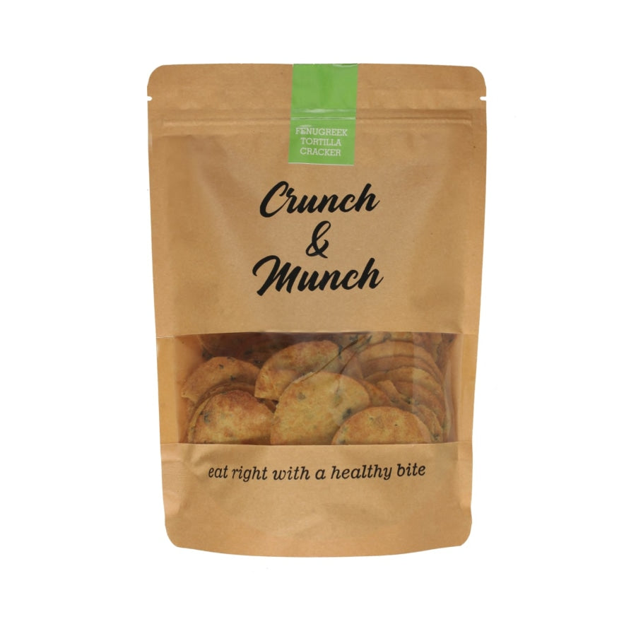 Fenugreek Tortilla Crackers - Crunch & Munch