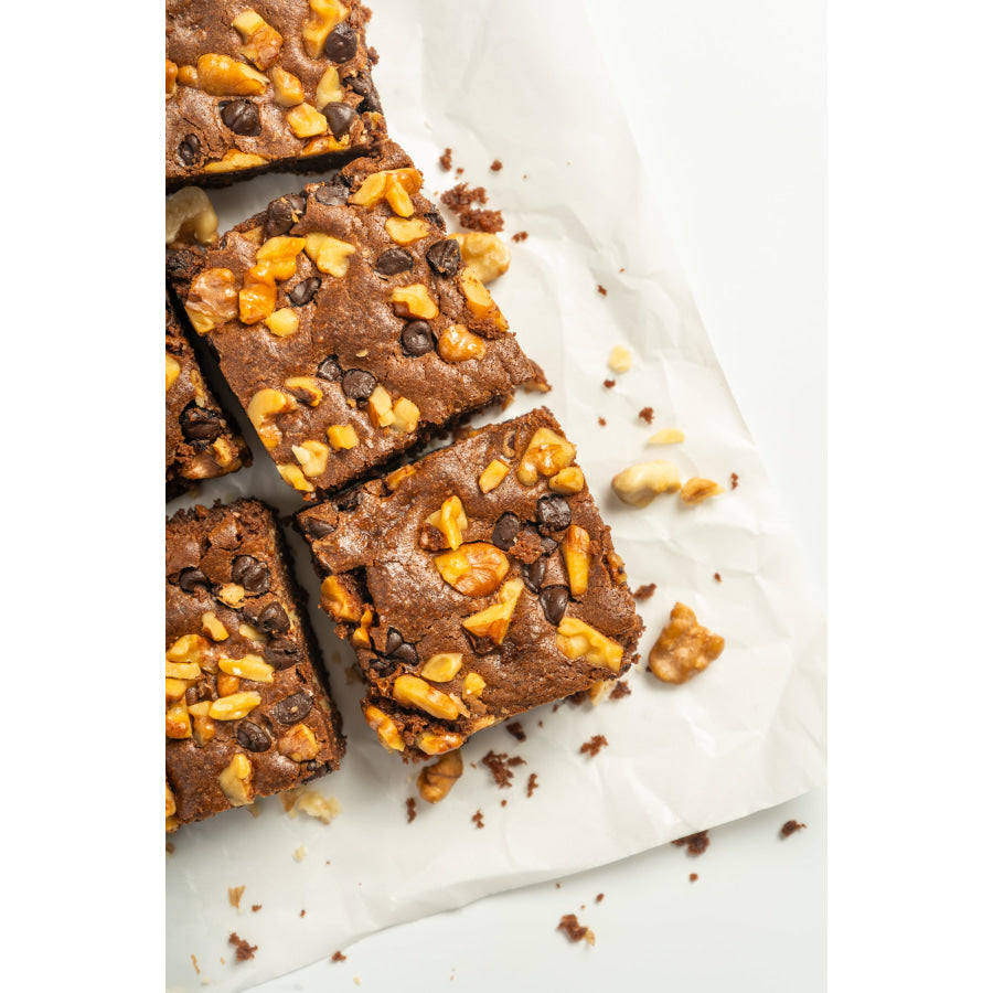 Fudgy Walnut Brownies - With Love Brownie