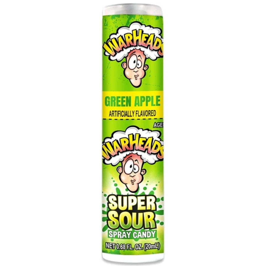 Green Apple Super Sour Candy Spray - Warheads