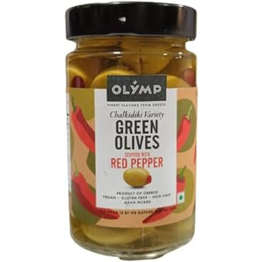 Green Olives Stuffed With Red Pepper - Olymp