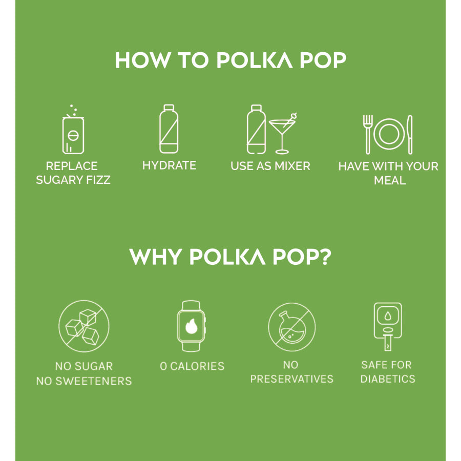 Lemon-Lime Sparkling Water - Polka Pop