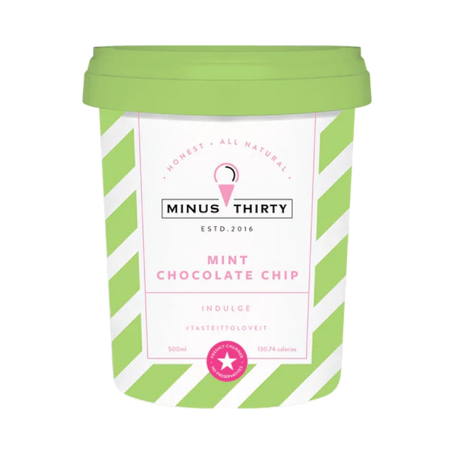 Mint Chocolate Chip Ice Cream - Minus 30
