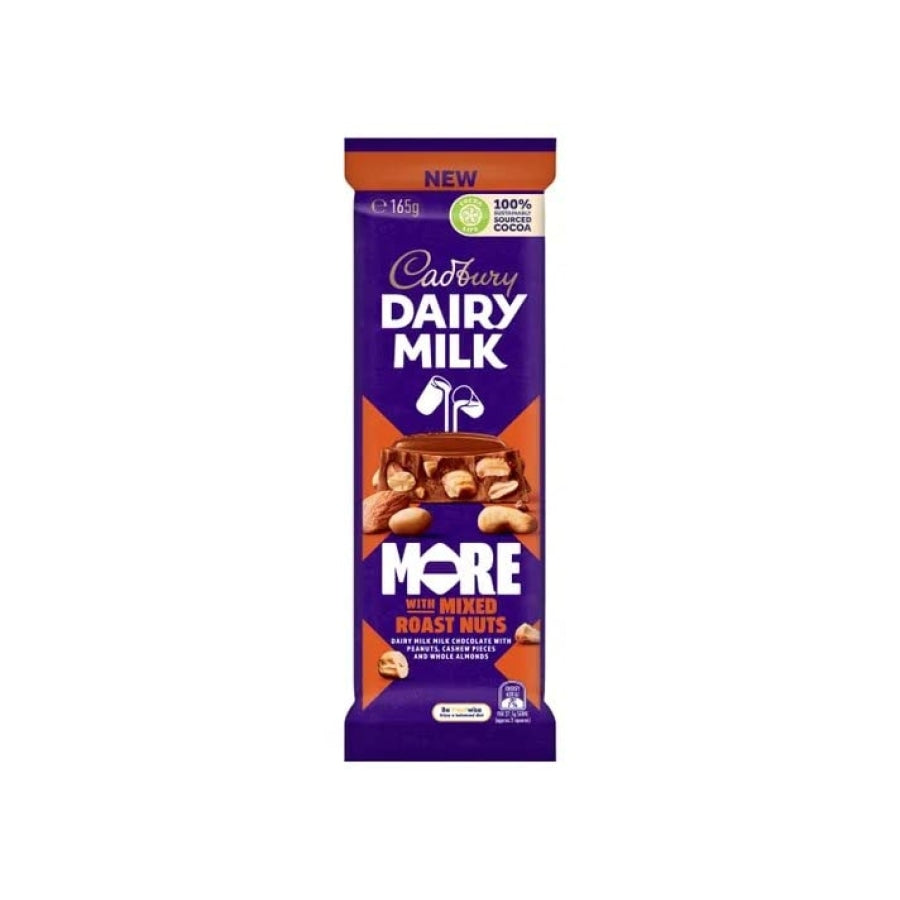 More With Mixed Roast Nuts Milk Chocolate Cadbury Dairy Fresh Aisle