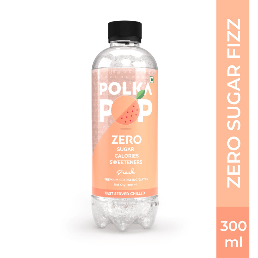 Peach Sparkling Water - Polka Pop