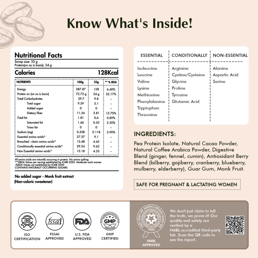 Pure Plant Protein (Coffee) for Women - Dame Health