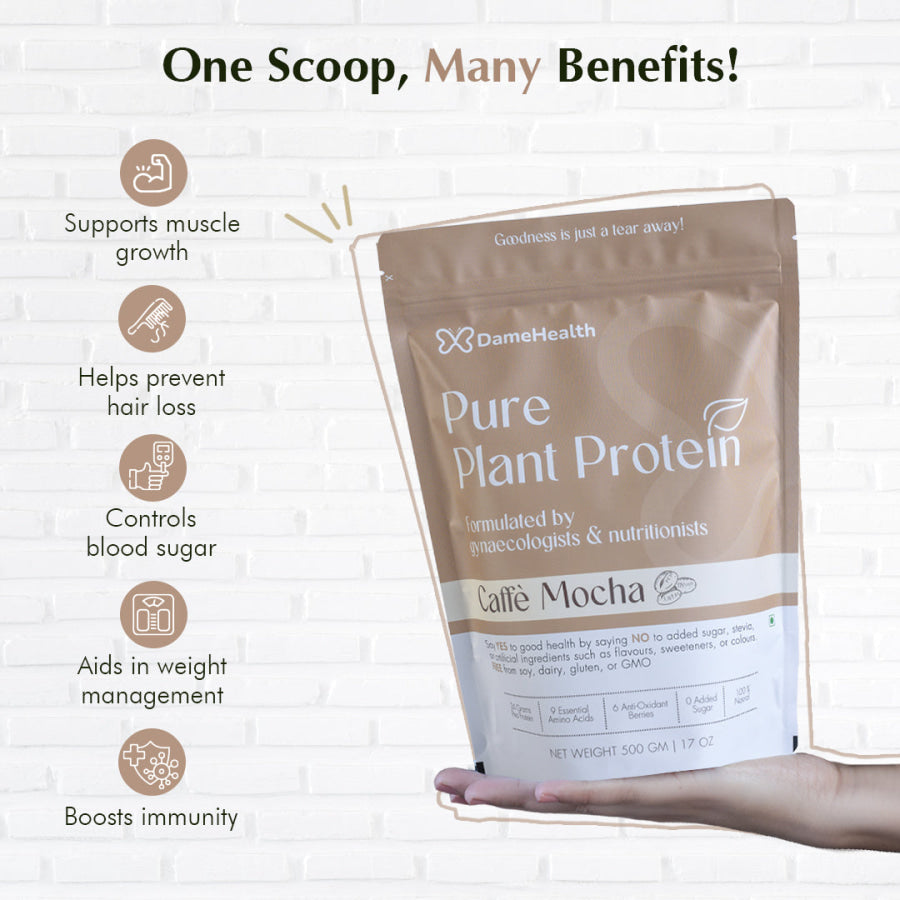 Pure Plant Protein (Coffee) for Women - Dame Health
