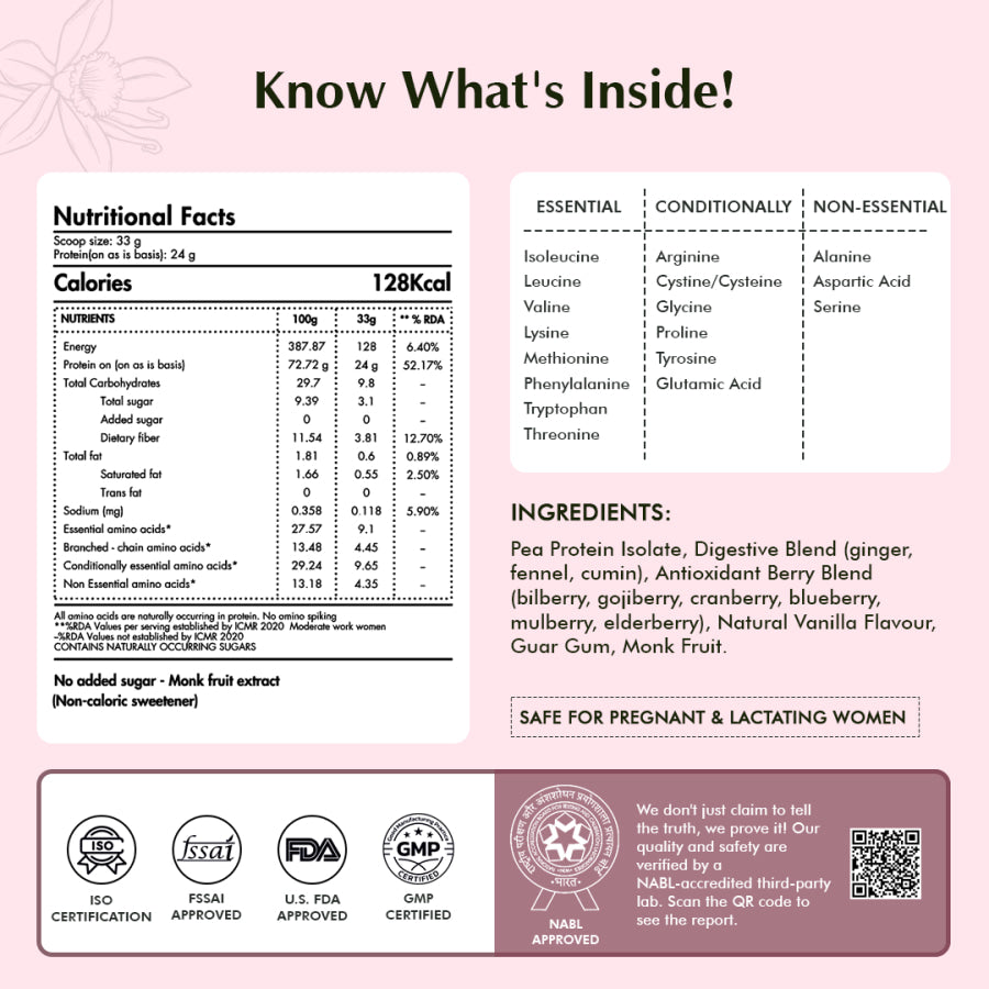 Pure Plant Protein (Vanilla) for Women - Dame Health