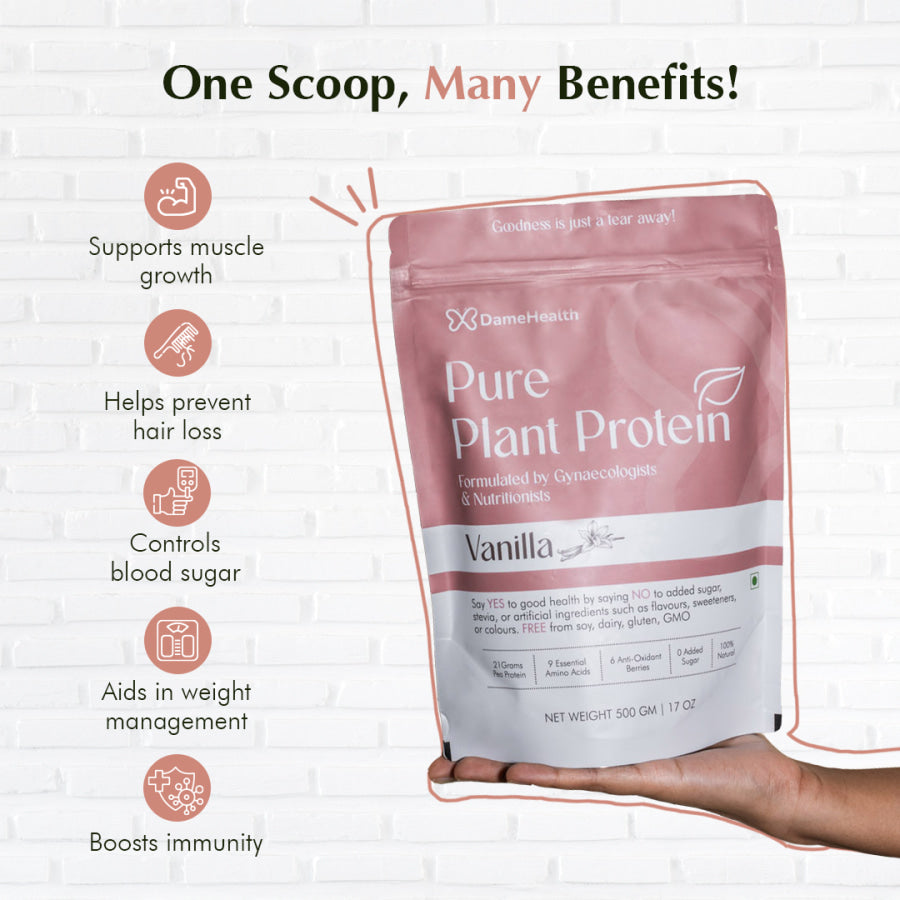 Pure Plant Protein (Vanilla) for Women - Dame Health