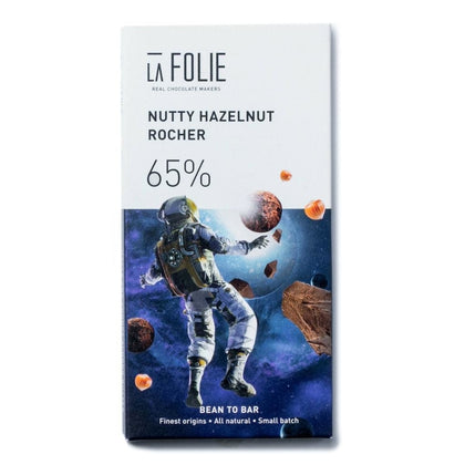 Nutty Hazelnut Rocher 65% - La Folie