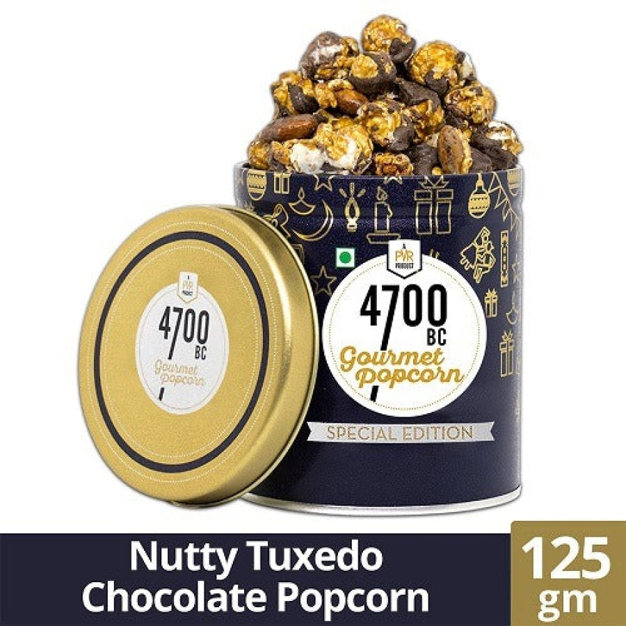 Nutty Tuxedo Chocolate Popcorn Mini Tin - 4700BC