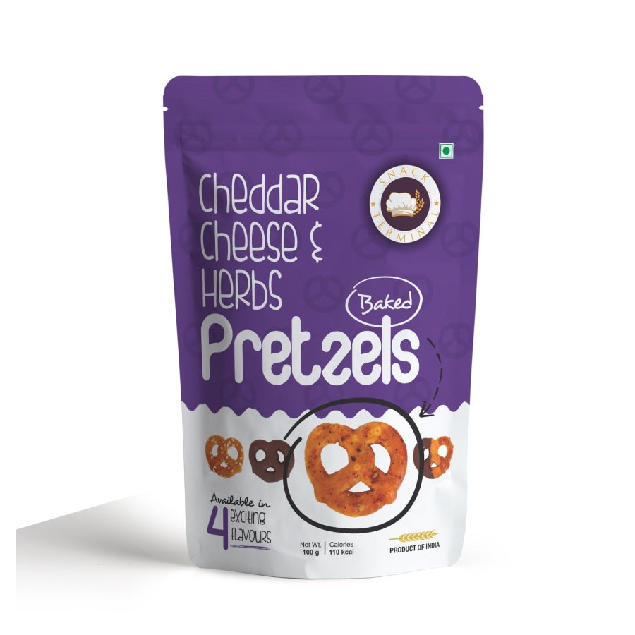 Snack Terminal - Cheddar Cheese and Herbs Pretzels