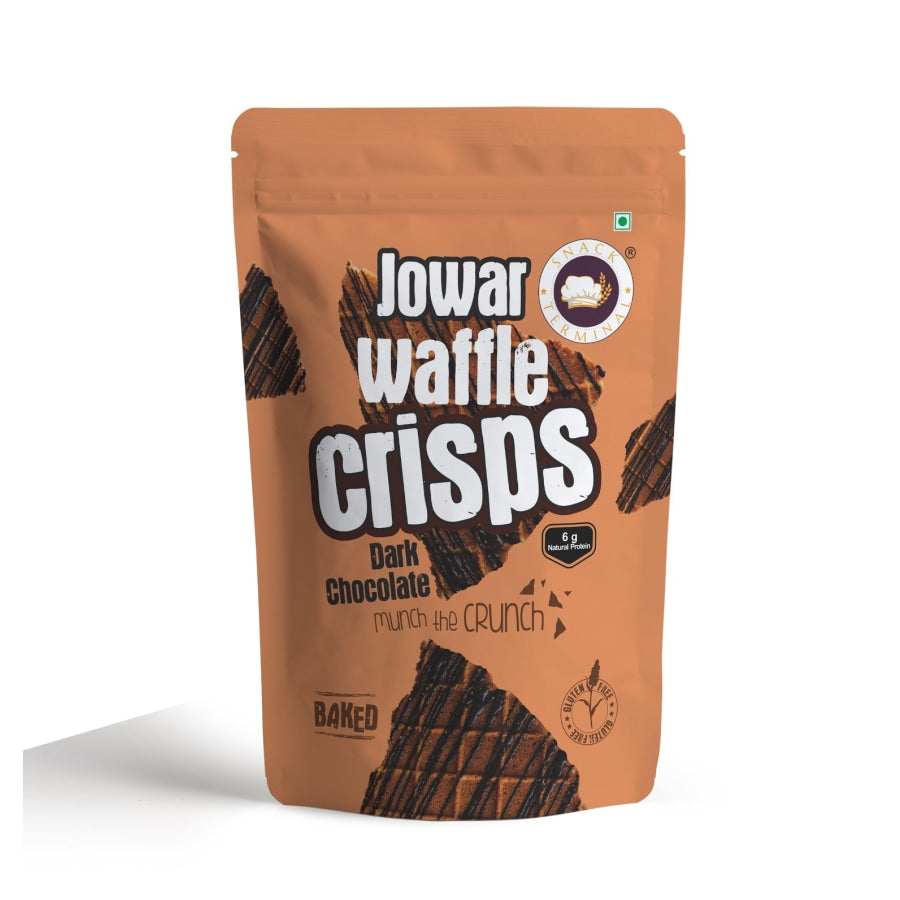 Snack Terminal - Jowar Dark Chocolate Waffle Crisps