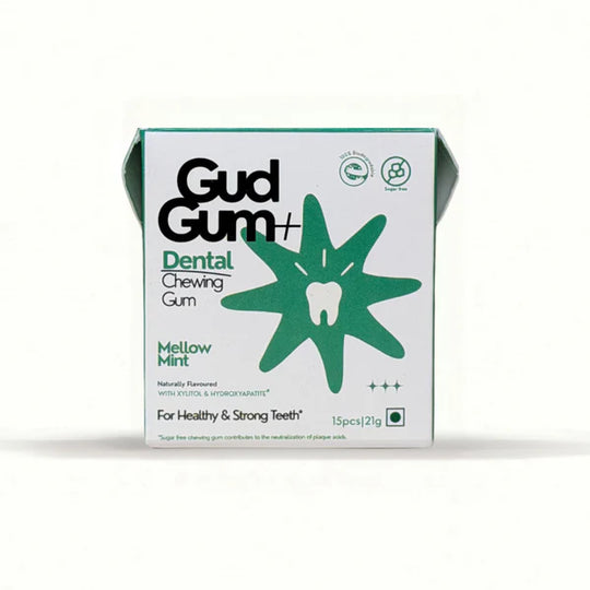 Dental Chewing Gum Mellow Mint Flavour - Gud Gum