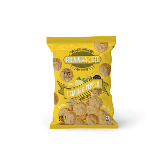 Popped Potato Chips (Lemon & Pepper) - Banner & Co