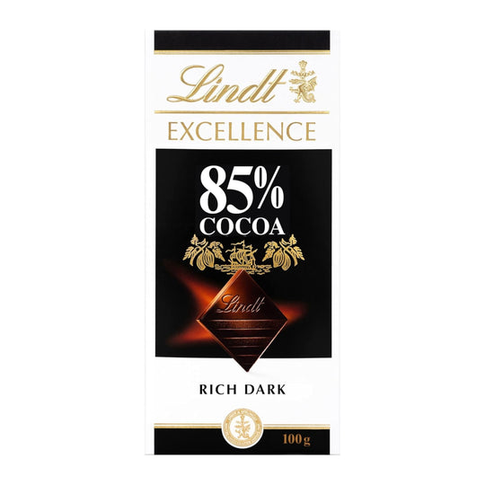 Excellence 85% Cocoa Extra Fine Dark Chocolate 100g - Lindt
