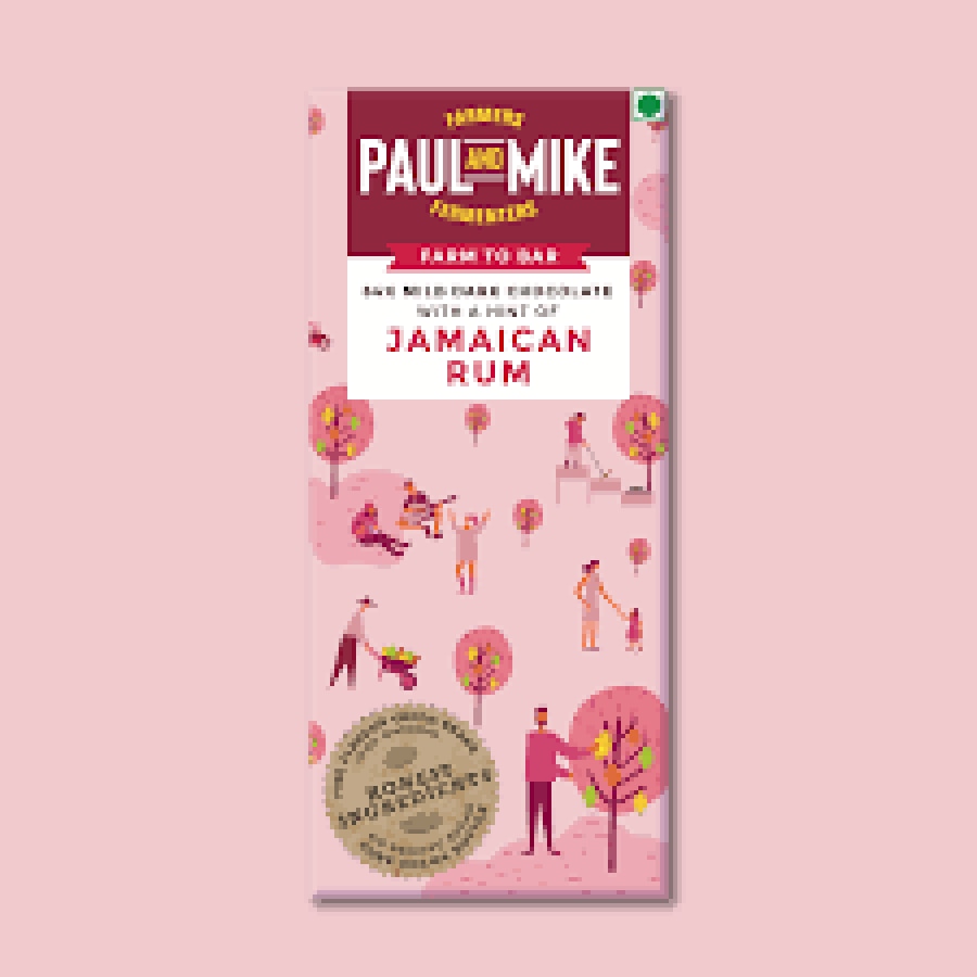 Alphonso Jamaican Rum (64% Dark Chocolate) - Paul & Mike
