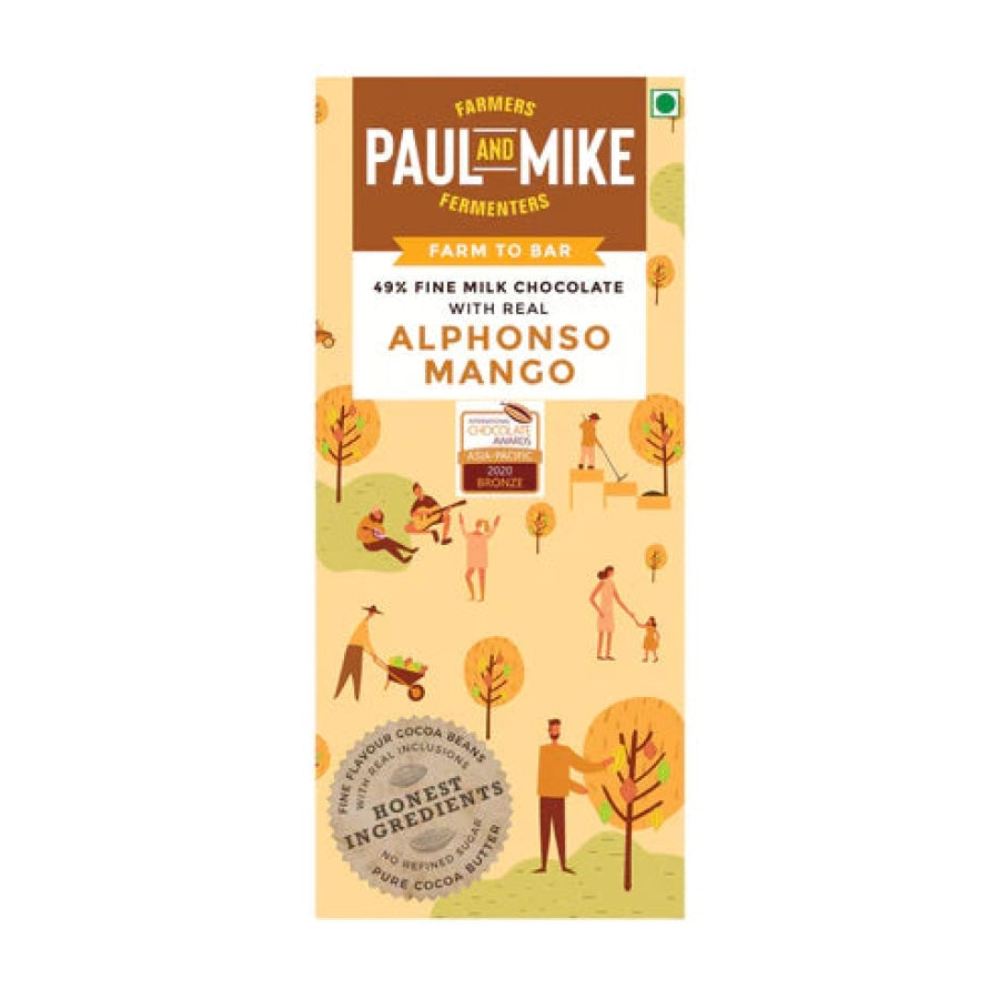 Alphonso Mango (49% Dark Chocolate) - Paul & Mike