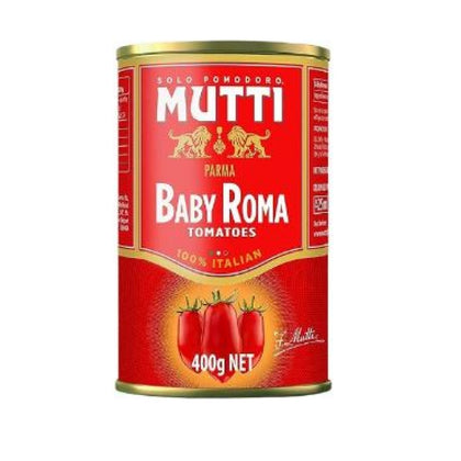 Baby Roma Tomatoes -Can - Mutti