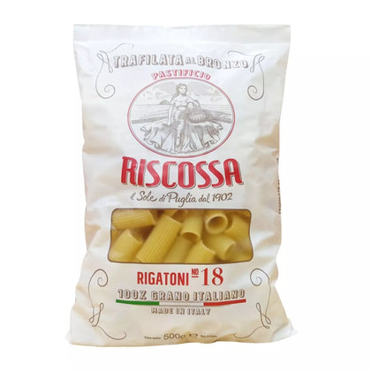Bronze Cut Rigatoni Pasta - Riscossa