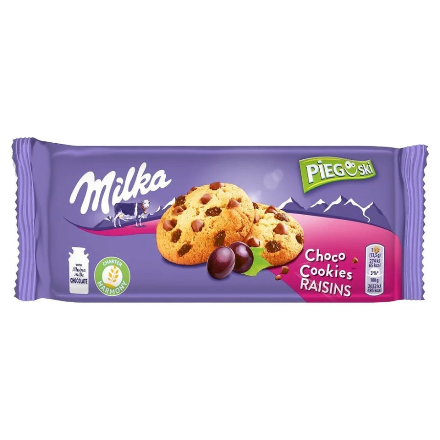 Choco Cookies Raisins Milka Fresh Aisle Fresh Aisle