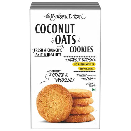 Coconut Oats Cookies - The Baker’s Dozen