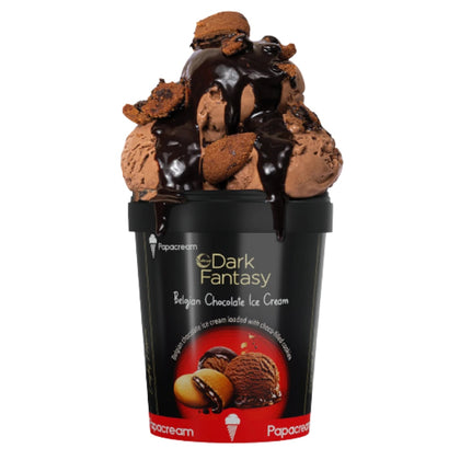 Dark Fantasy Belgian Chocolate Ice Cream - Papacream