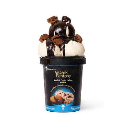 Dark Fantasy Vanilla & Cookie Ice Cream - Papacream