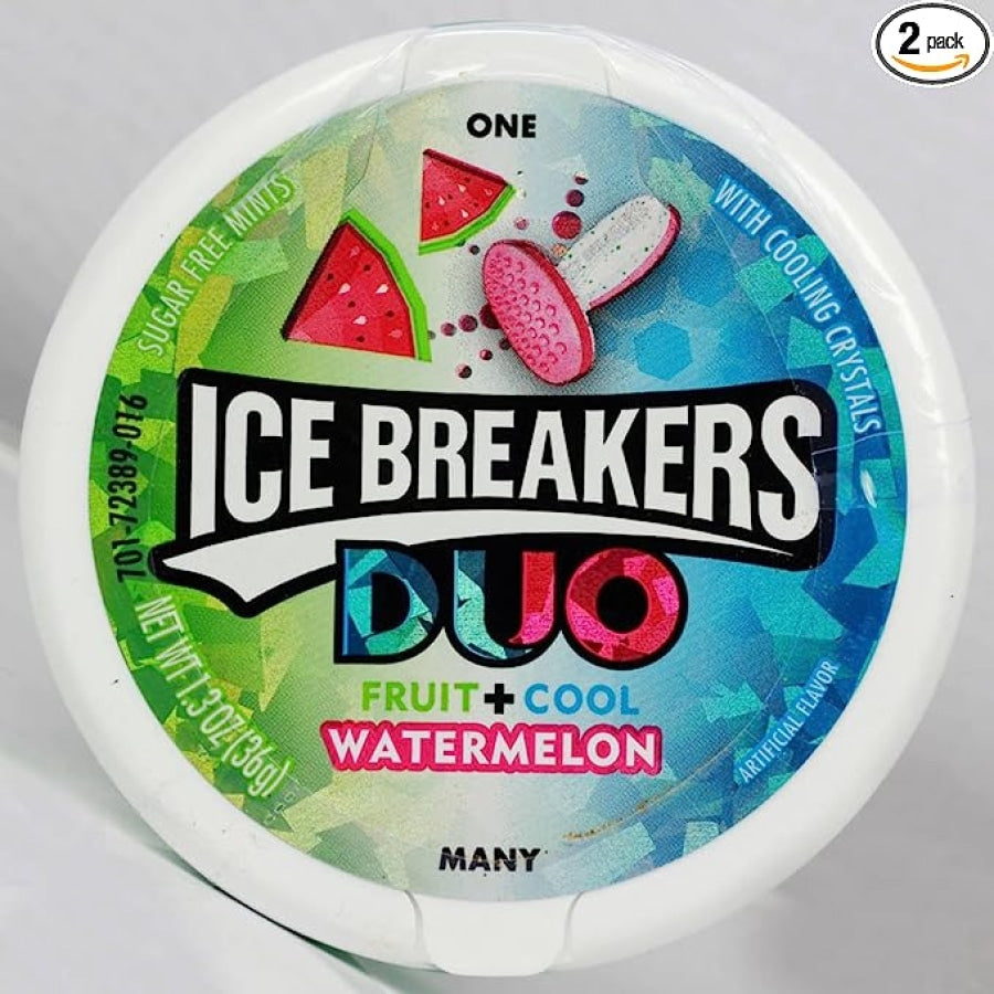 Duo Watermelon Candies (Sugar Free) - Ice Breakers