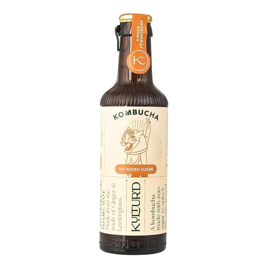 Ginger Lemongrass ( No Added Sugar ) - Kultur'd Kombucha