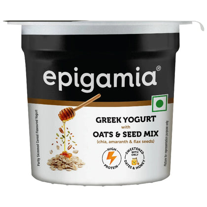 Greek Yogurt With Oats & Seed Mix - Epigamia