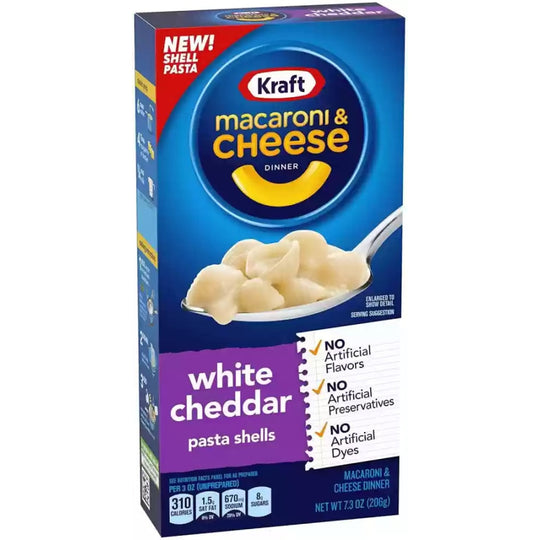 Macaroni & Cheese Dinner White Cheddar - Kraft