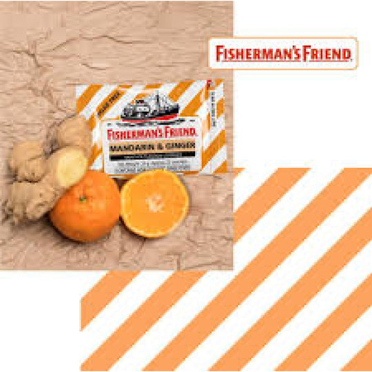Mandarin & Ginger Flavour Lozenges (Sugar Free) - Fisherman's Friend