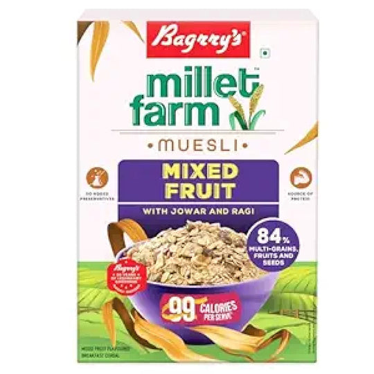 Millet Mix Fruit Muesli (No Added Sugar) - Bagrry's