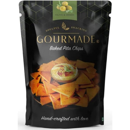 Olives & Herbs Pita Chips - Gourmade