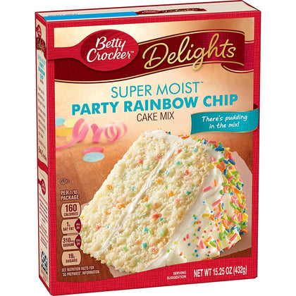 Party Rainbow Chips Cake Mix - Betty Crocker