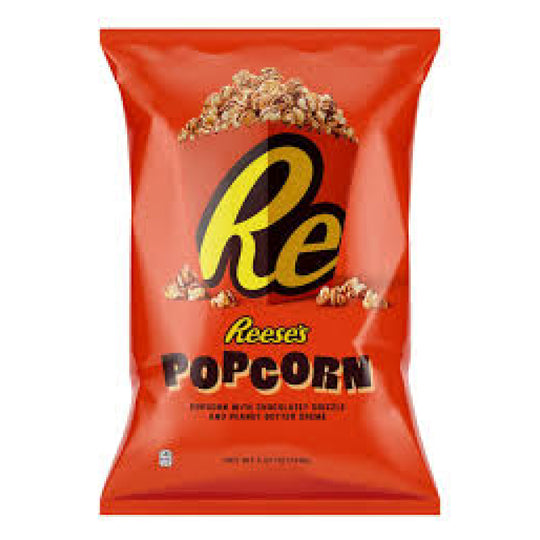 Popcorn With Chocolatey Drizzle & Peanut Butter Creamy - Reeses