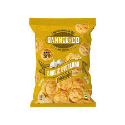 Popped Potato Chips (Garlic Overload) - Banner &