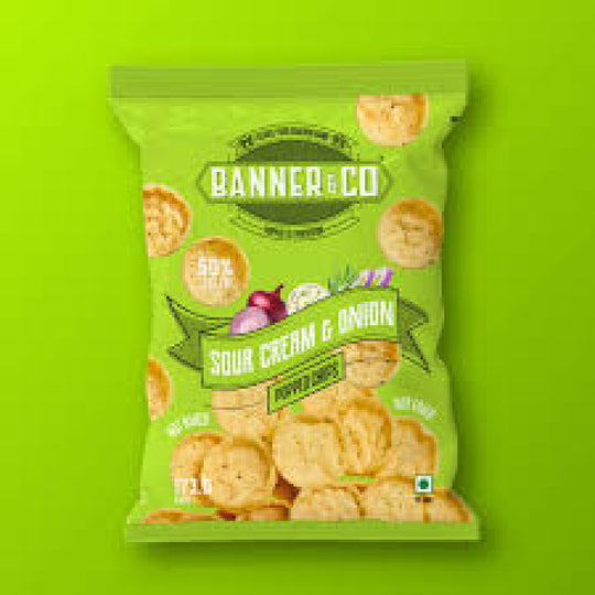 Popped Potato Chips (Sour Cream & Onion) - Banner & Co