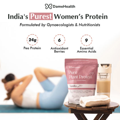 Pure Plant Protein (Vanilla) for Women - Dame Health