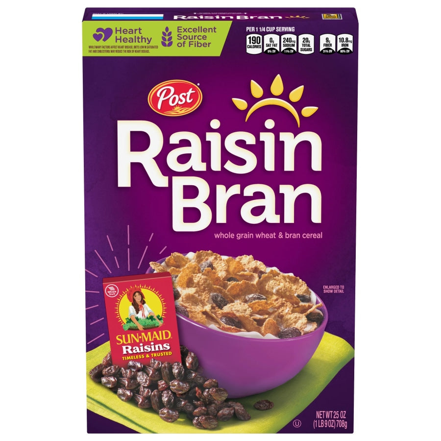Raisin Bran Whole Grain Wheat & Cereal