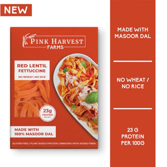 Red Lentil Fettuccine - Pink Harvest Farms