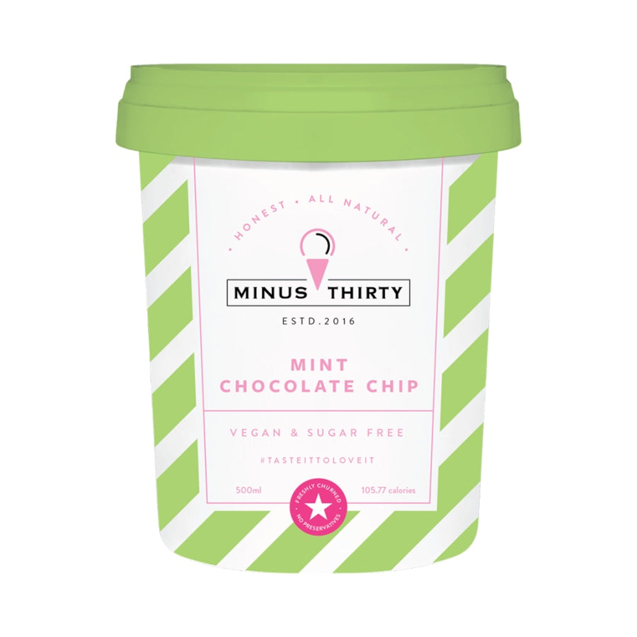 Sugar Free Mint Chocolate Chip (Vegan) - Minus 30