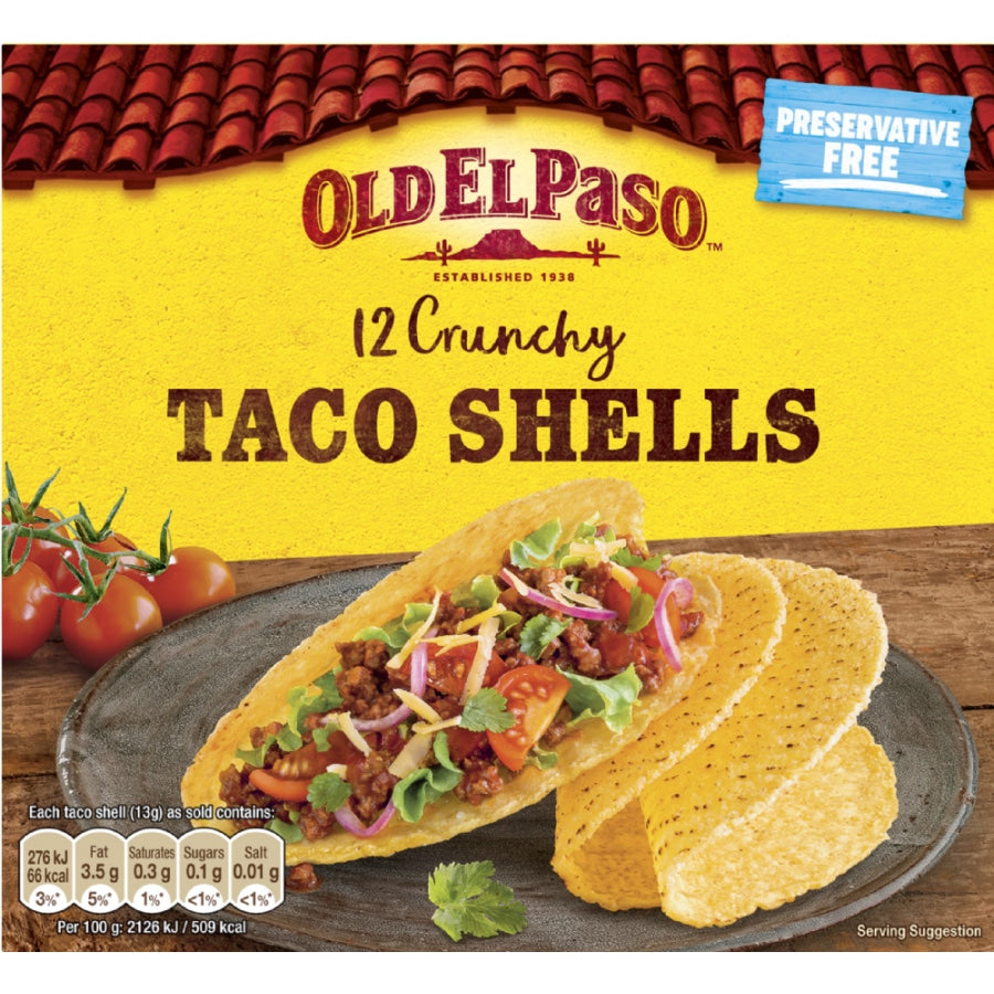 Taco Shells (12 Tacos) - Old El Paso