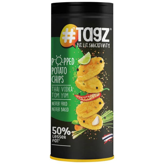 Tagz Popped Potato Chips - Thai Vodka Tom Yum