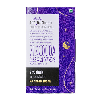 The Whole Truth - 71% Dark Chocolate - (No Added Sugar)
