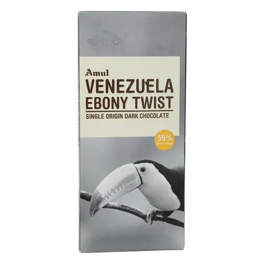 Venezuela Ebony Twist Single Origin 55% Dark Chocolate -